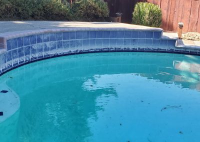 Nate's Pool Tile Cleaning Service Before and After