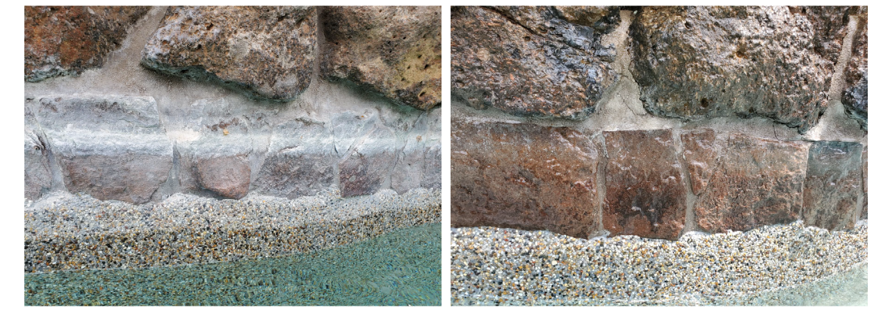 Before and After Pool Tile Cleaning