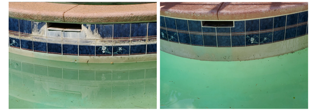 Pool Tile Calcium Removal